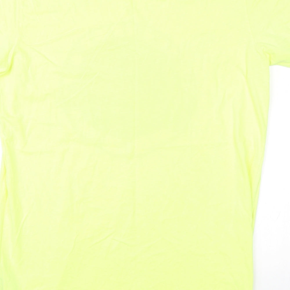 Quicksilver Mens Yellow    T-Shirt Size L