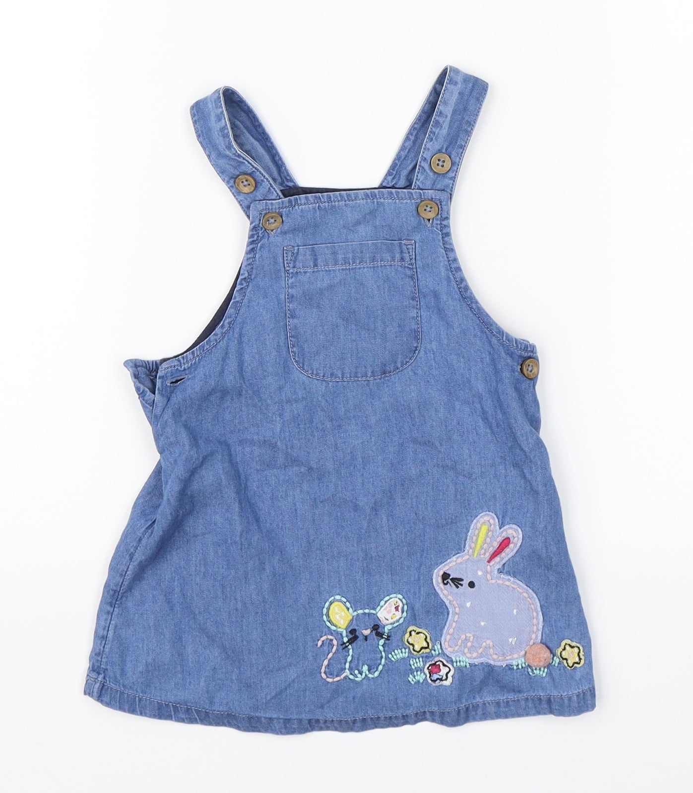 TU Girls Blue  Denim A-Line  Size 6-9 Months
