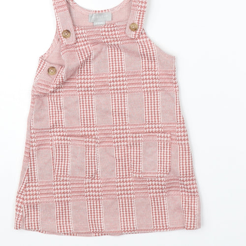 Primark Girls Pink Houndstooth  A-Line  Size 9-12 Months