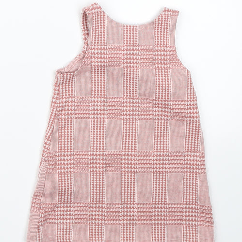 Primark Girls Pink Houndstooth  A-Line  Size 9-12 Months