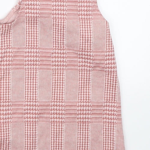 Primark Girls Pink Houndstooth  A-Line  Size 9-12 Months