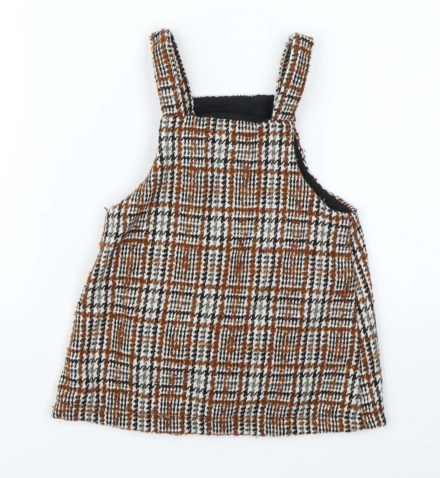NEXT Girls Brown Check  A-Line  Size 12-18 Months
