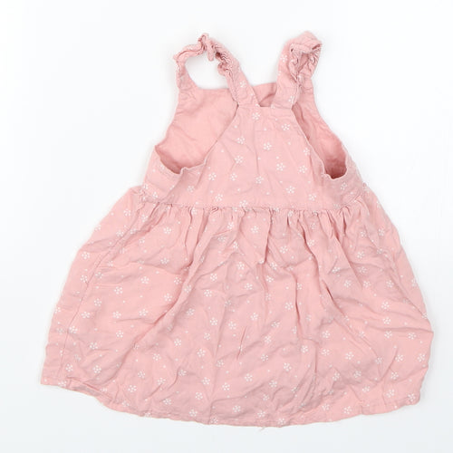 F&F Girls Pink Floral  Shift  Size 9-12 Months