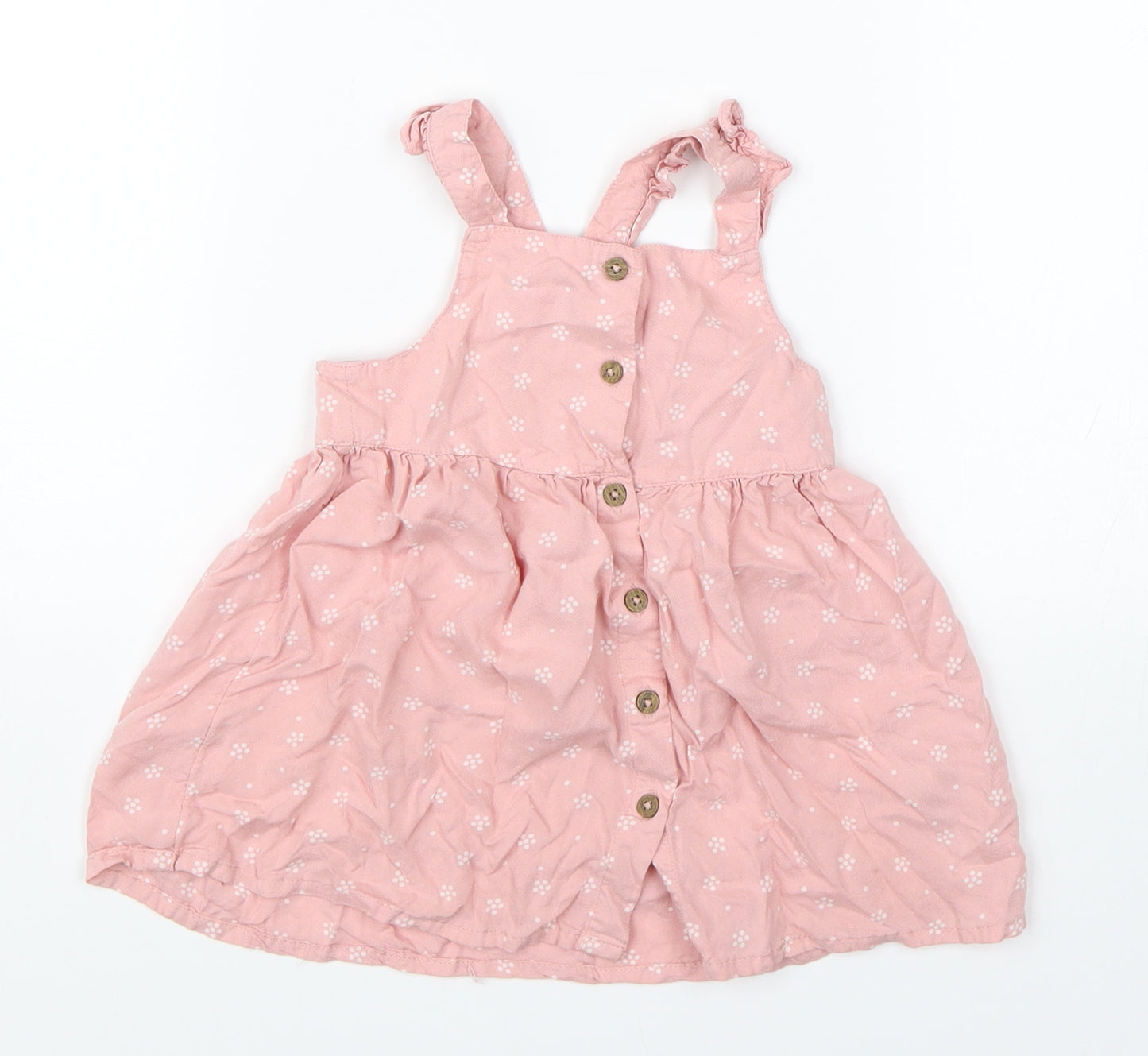 F&F Girls Pink Floral  A-Line  Size 9-12 Months