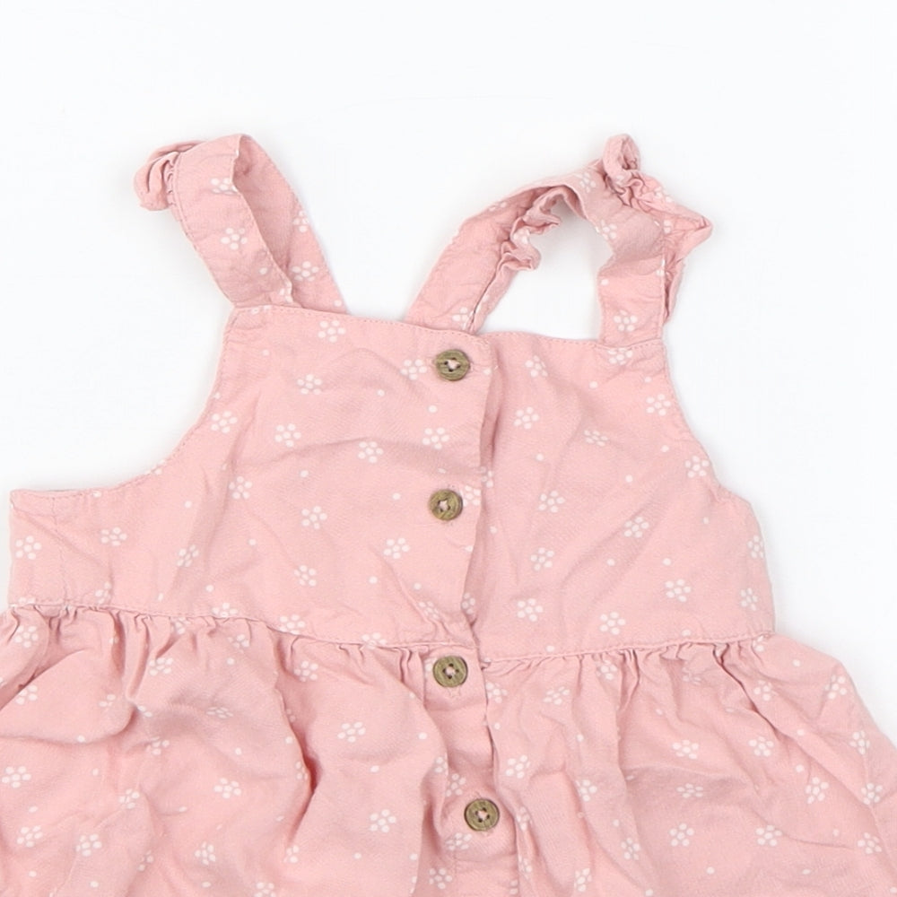 F&F Girls Pink Floral  A-Line  Size 9-12 Months