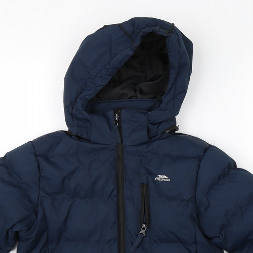 Tresspas Boys Blue   Rain Coat Coat Size 5-6 Years