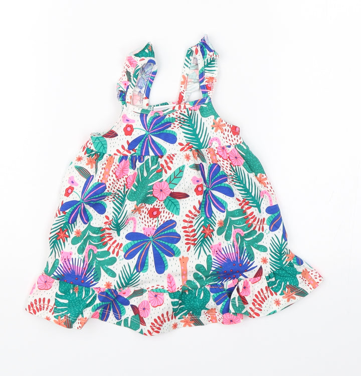 F&F Girls Multicoloured Floral Shift Size 3-6 Months