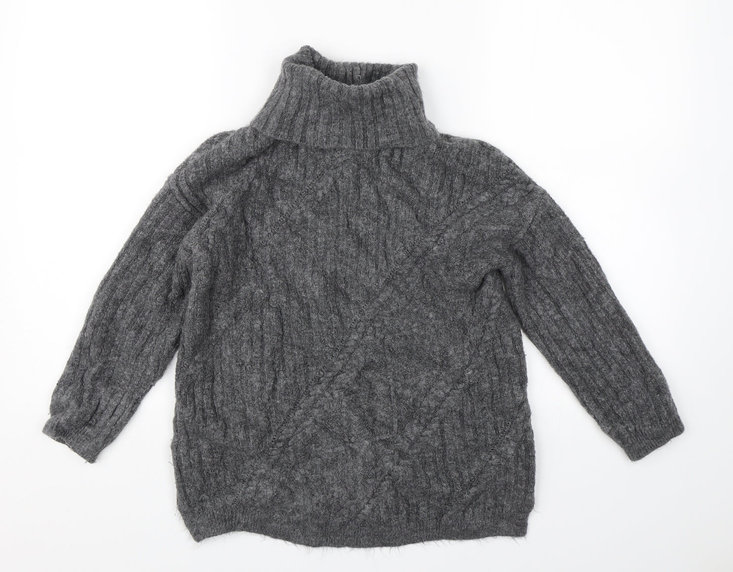 Knitwear Womens Grey  Knit Pullover Jumper Size 12