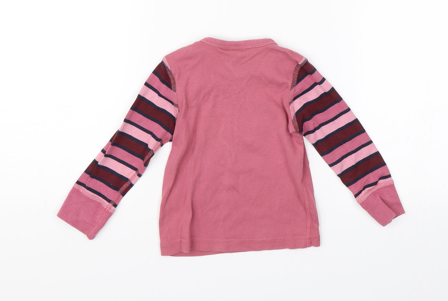 Polarn O. Pyret Girls Pink   Basic T-Shirt Size 9-12 Months