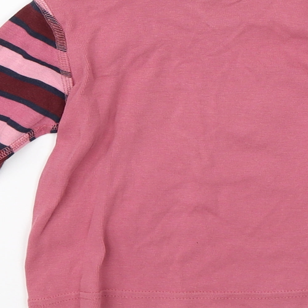Polarn O. Pyret Girls Pink   Basic T-Shirt Size 9-12 Months