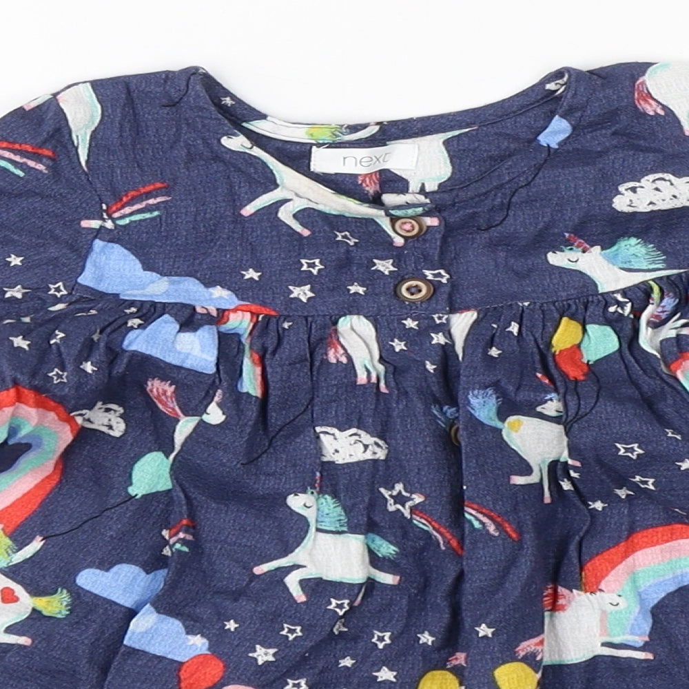 NEXT Girls Blue   A-Line  Size 9-12 Months