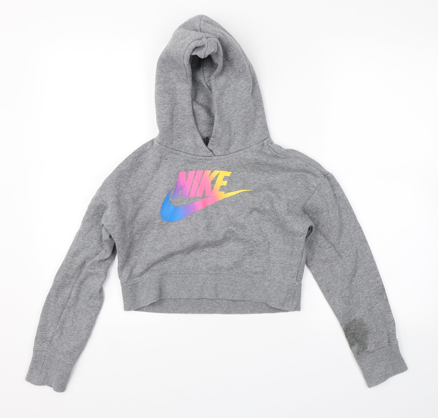 Nike Womens Grey   Shrug Hoodie Size M