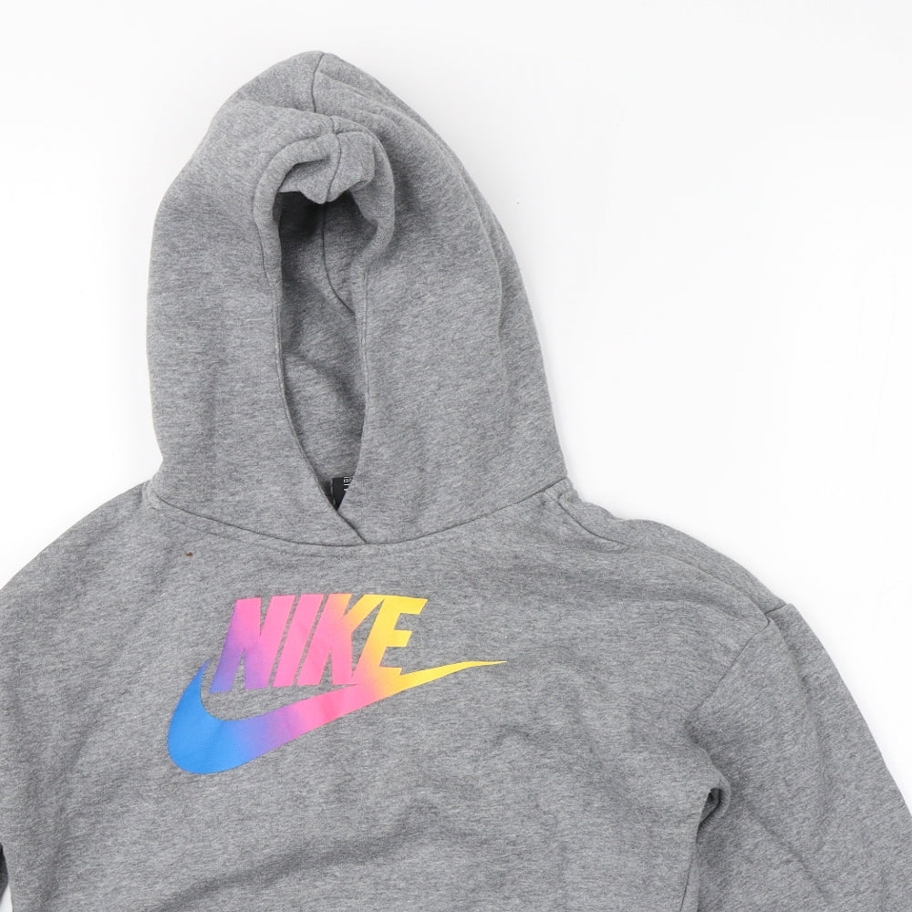 Nike Womens Grey   Shrug Hoodie Size M