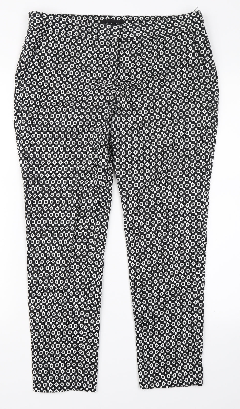 Atmosphere Womens Multicoloured Floral  Dress Pants Trousers Size 12 L24 in