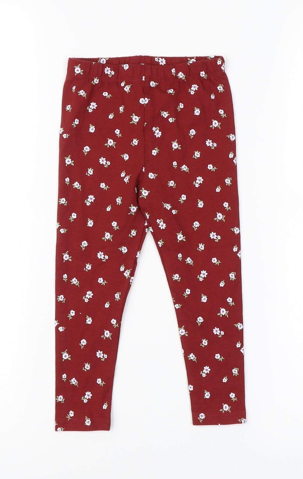 TU Girls Red Floral   Pyjama Pants Size 3 Years