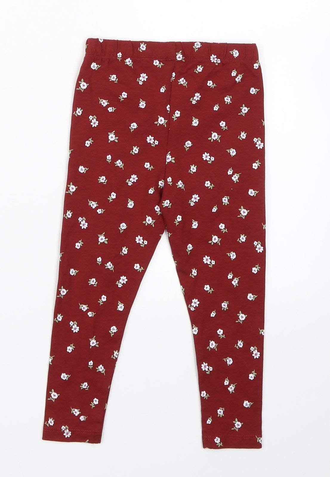 TU Girls Red Floral   Pyjama Pants Size 3 Years
