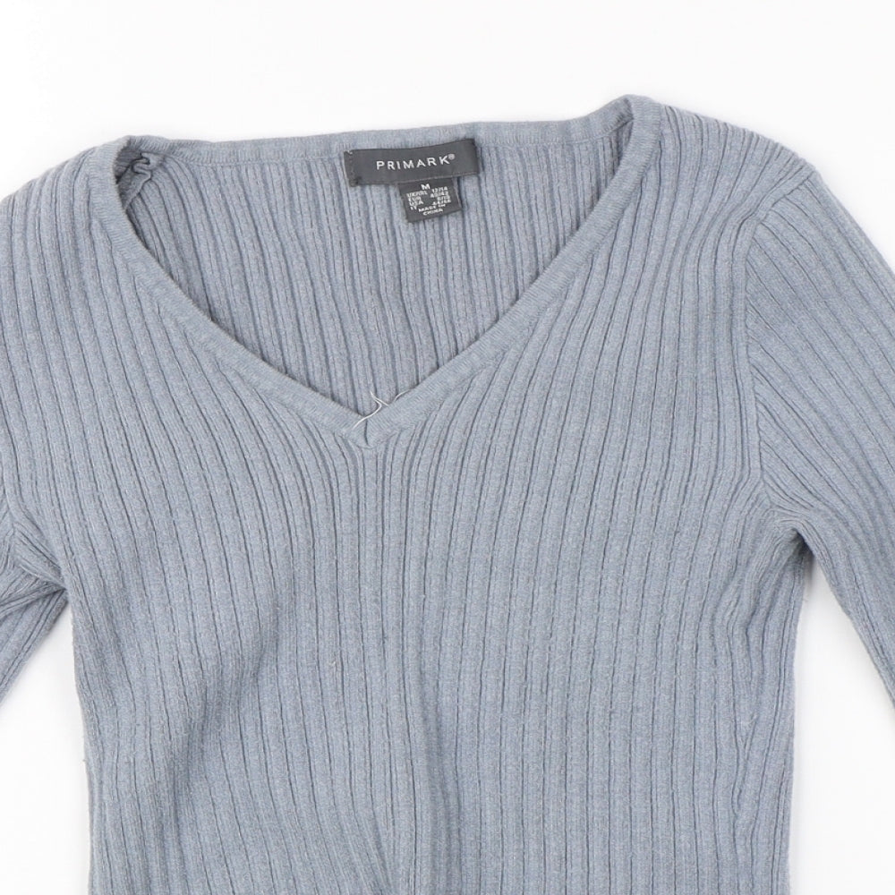 Primark Womens Blue  Knit Pullover Jumper Size M