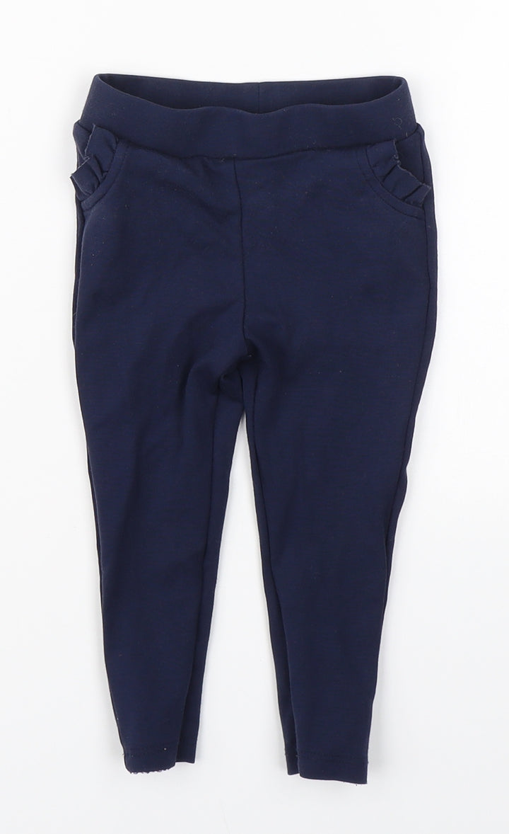 St Bernar Girls Blue Leggings Size 9-12 Months