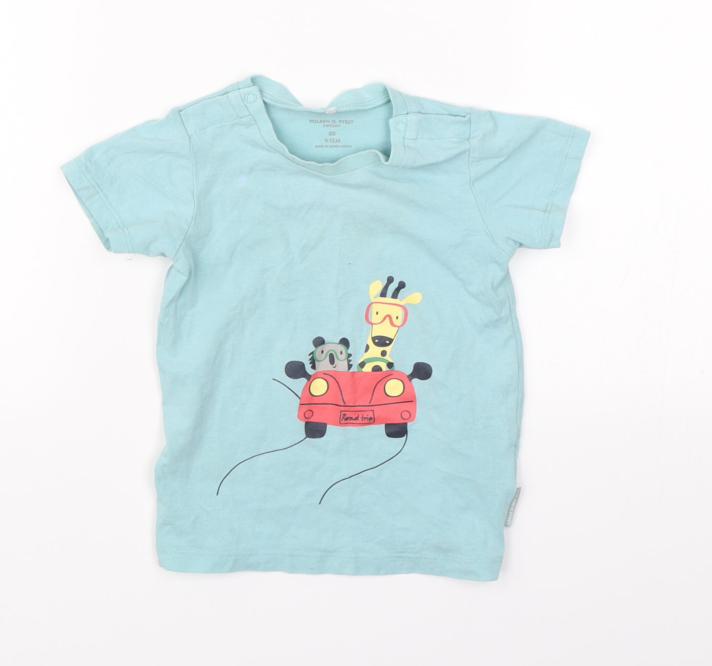 Polarn O. Pyret Baby Clear   Basic T-Shirt Size 9-12 Months