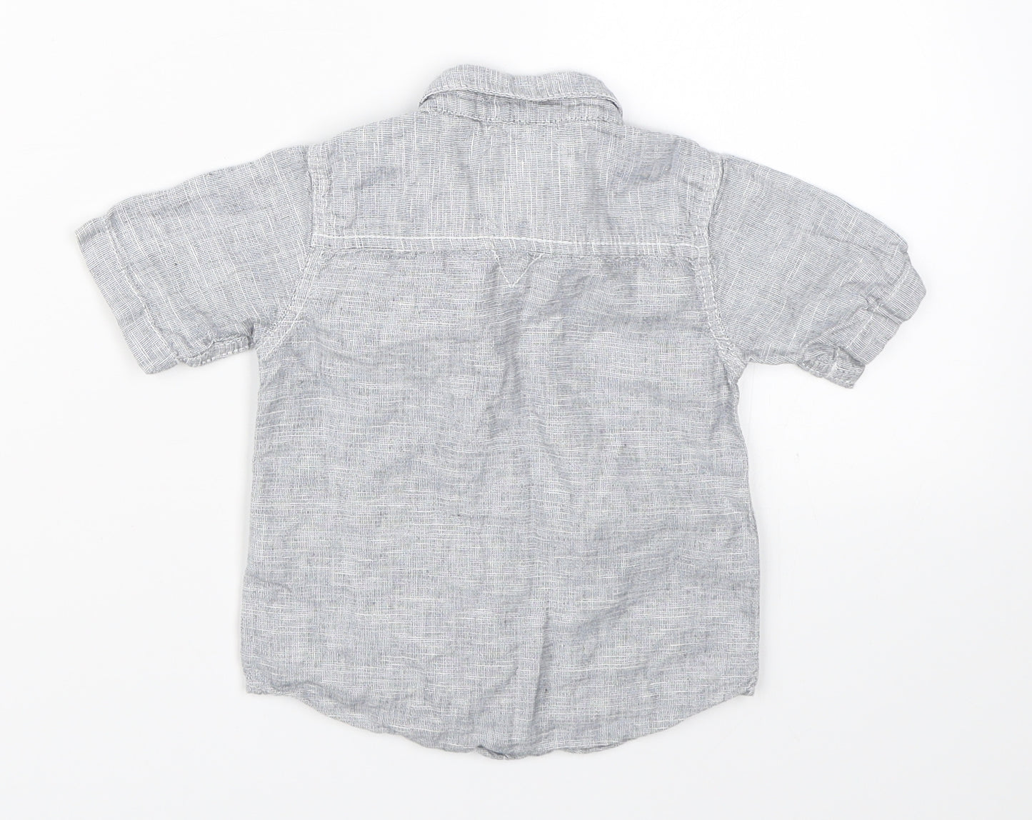 NEXT Boys Blue   Basic Button-Up Size 9-12 Months