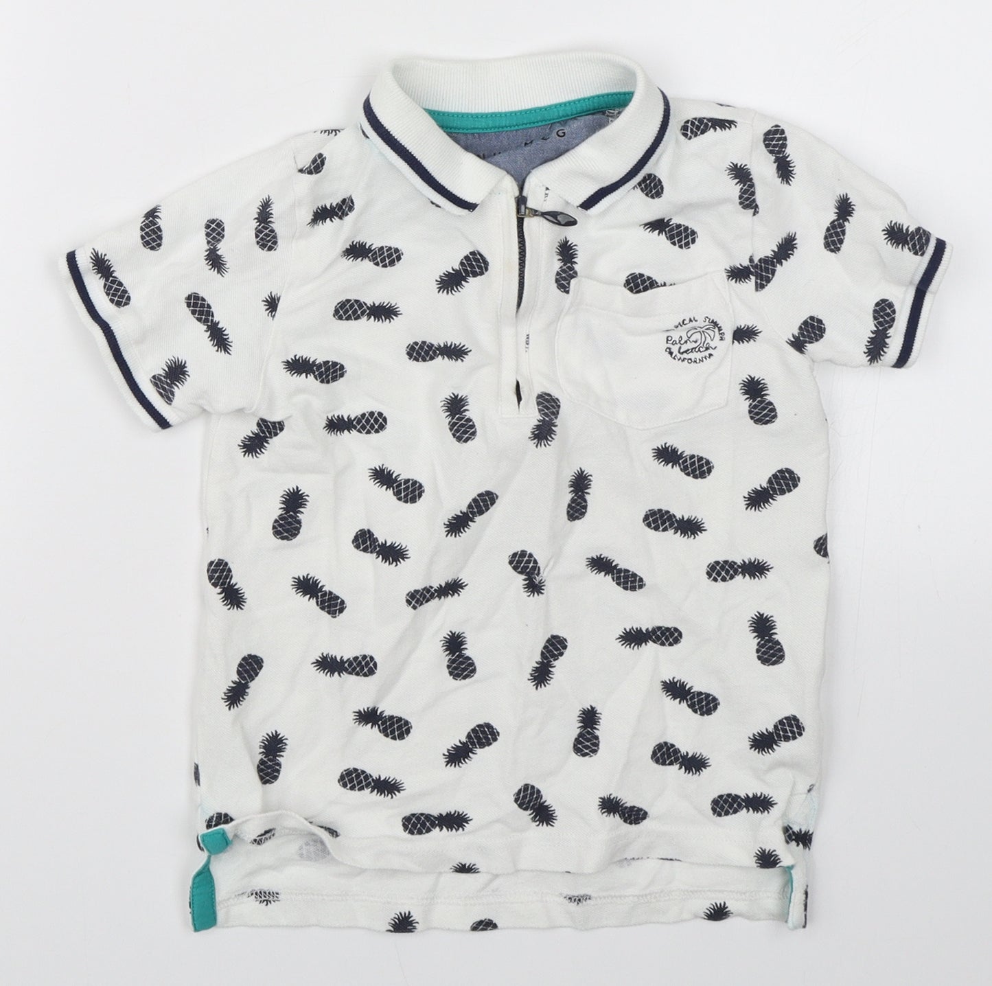 Nutmeg Boys White   Basic Polo Size 4-5 Years