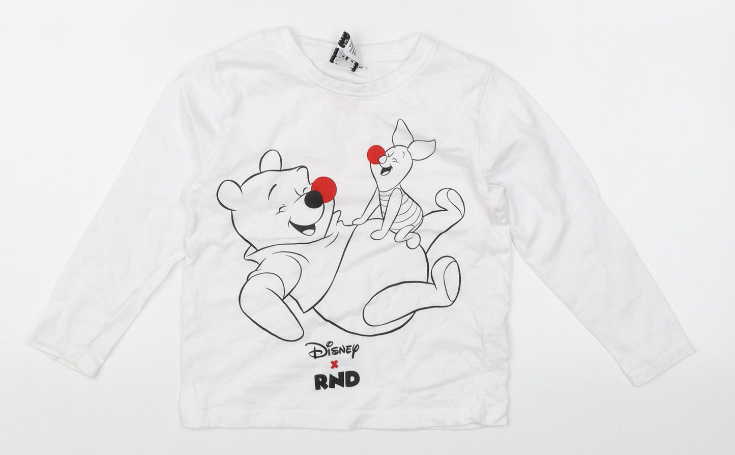 Comic Relief Boys White   Basic T-Shirt Size 3-4 Years  - Disney