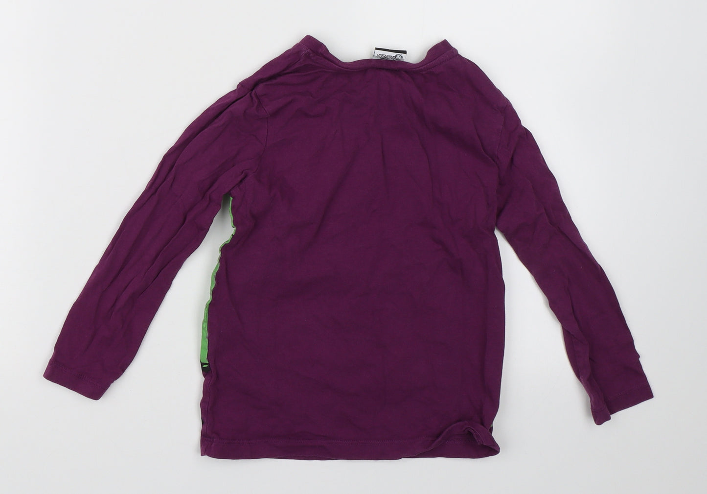 George Boys Purple   Basic T-Shirt Size 4-5 Years  - Hulk Marvel Superhero