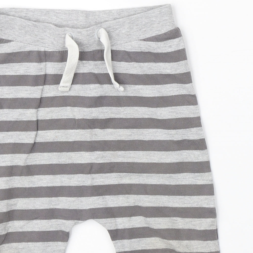 TU Boys Grey Striped   Pyjama Pants Size 18-24 Months