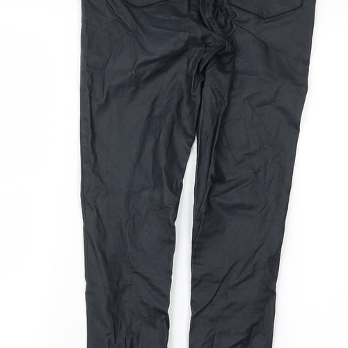 NEXT Womens Black Animal Print  Jegging Trousers Size 6 L26 in