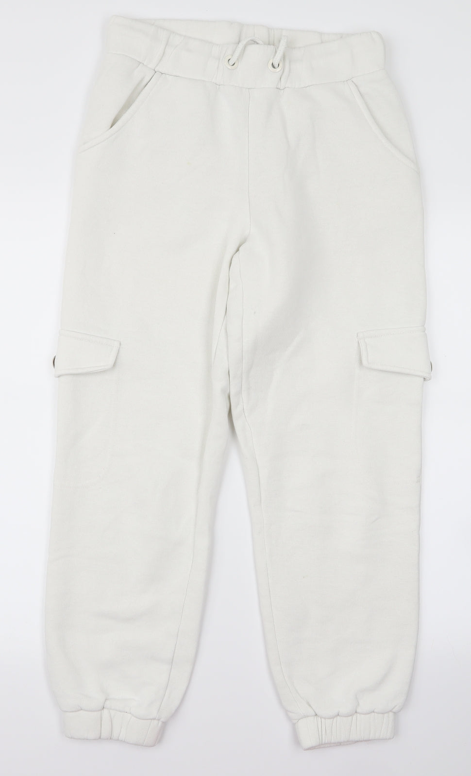 Primark Womens White   Jogger Trousers Size 2XL L20 in