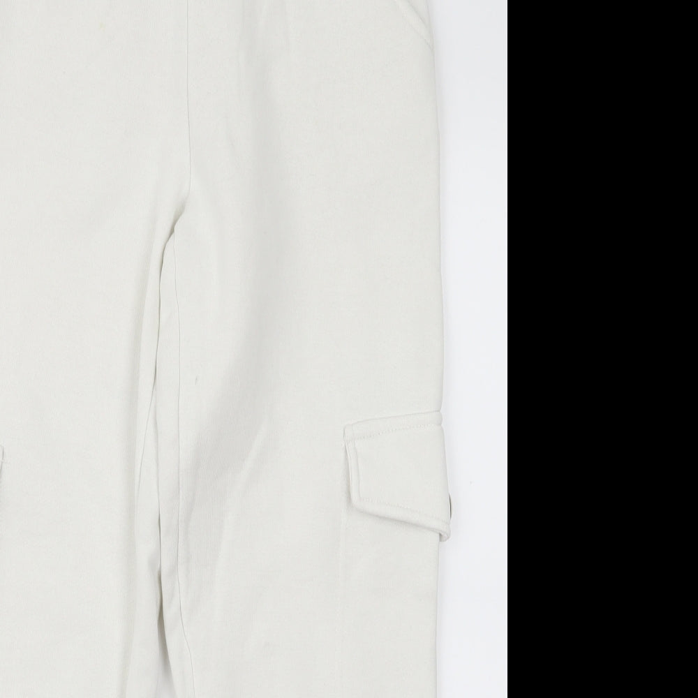 Primark Womens White   Jogger Trousers Size 2XL L20 in