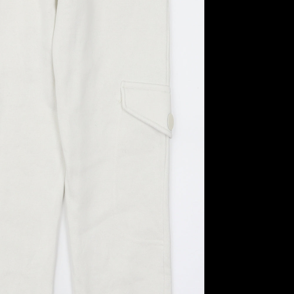 Primark Womens White   Jogger Trousers Size 2XL L20 in