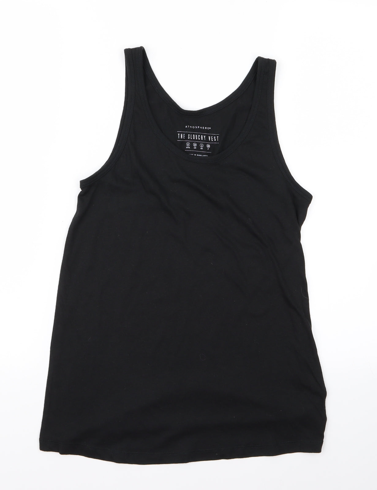 Atmosphere Womens Black   Basic Tank Size 10