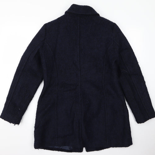 H&M Womens Black   Overcoat Jacket Size L