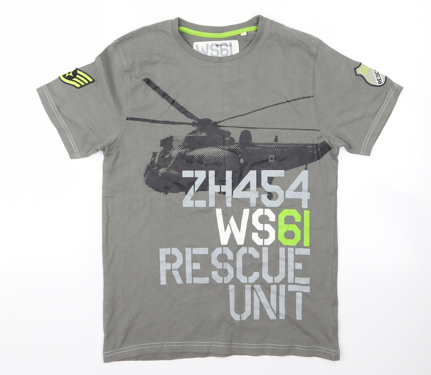 NEXT Boys Grey   Basic T-Shirt Size 10 Years  - ws61