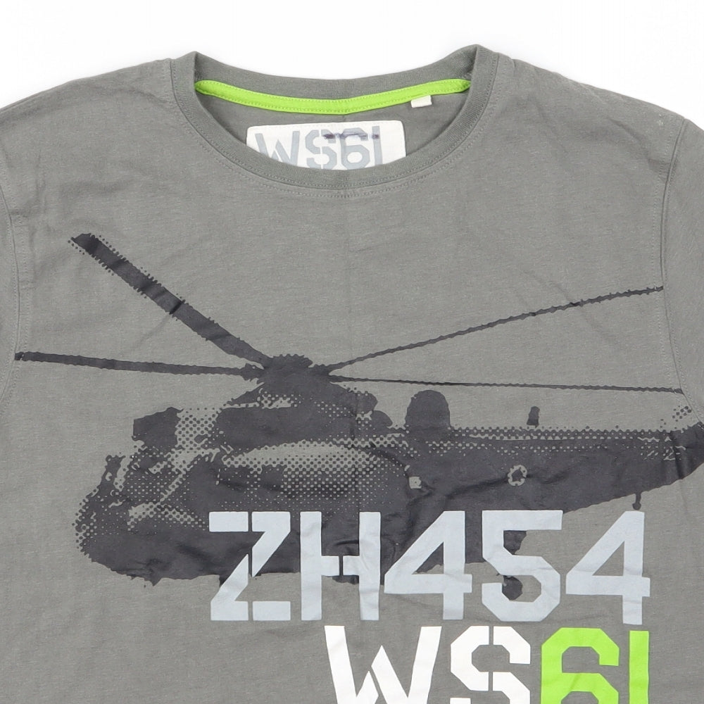 NEXT Boys Grey   Basic T-Shirt Size 10 Years  - ws61
