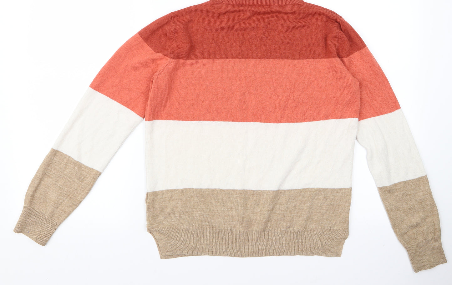 m&s Womens Multicoloured Striped  Pullover Jumper Size 10