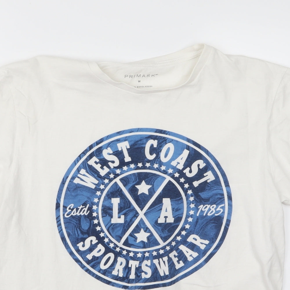 Primark Womens White   Basic T-Shirt Size M