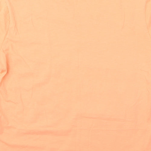 pamtone Womens Beige  Rayon Basic T-Shirt Size S