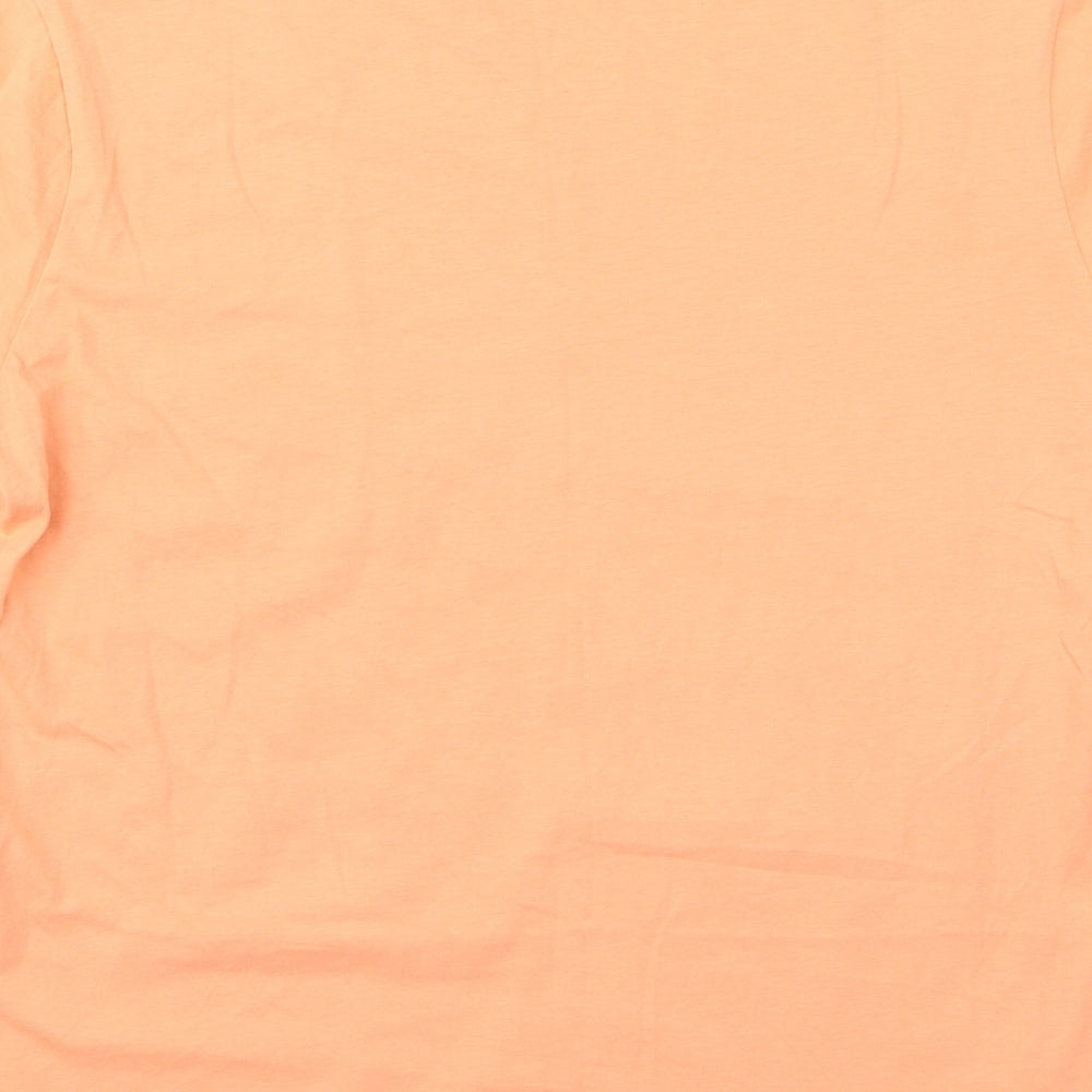 pamtone Womens Beige  Rayon Basic T-Shirt Size S