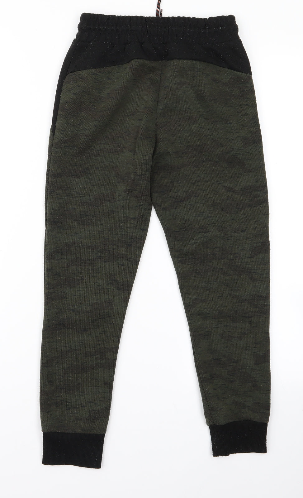 Primark Boys Green Camouflage  Jogger Trousers Size 8 Years