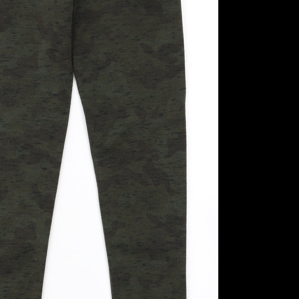 Primark Boys Green Camouflage  Jogger Trousers Size 8 Years