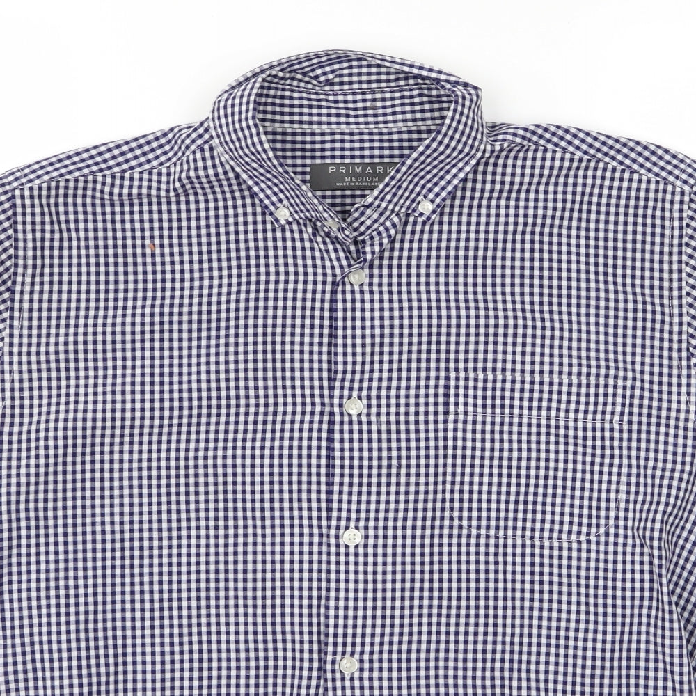Primark Womens Blue   Basic Button-Up Size M