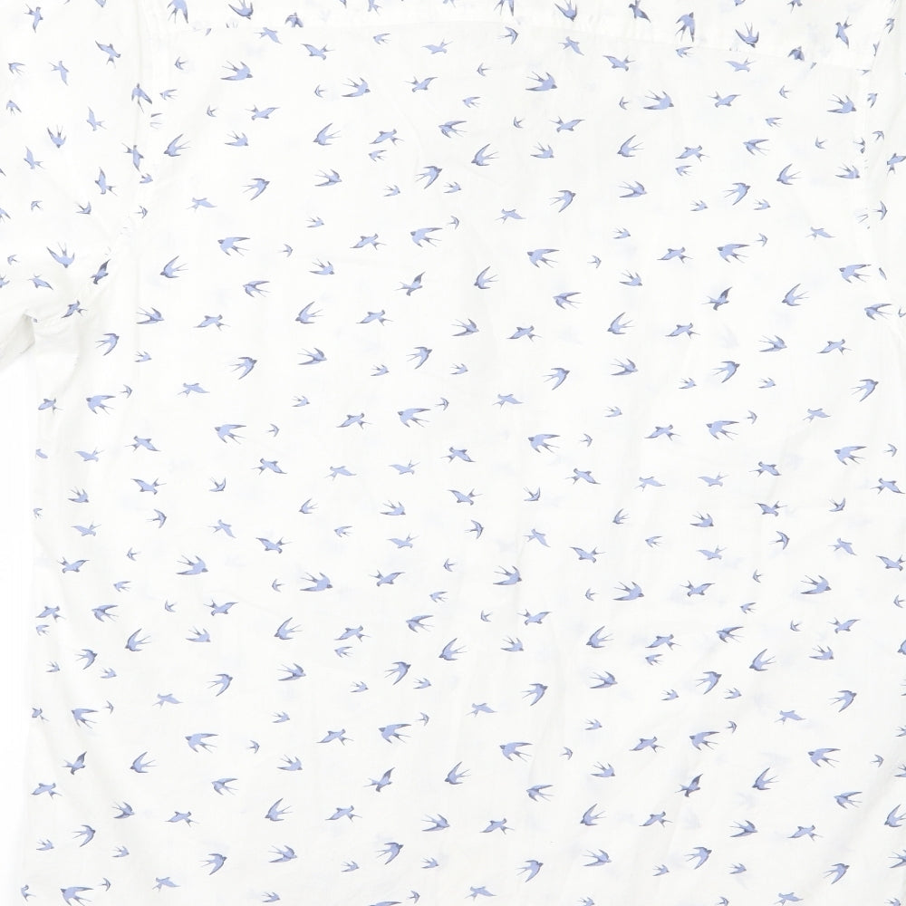 Primark Womens White   Basic Button-Up Size L