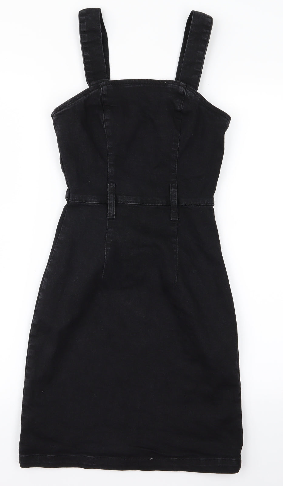 Primark Womens Black   Pinafore/Dungaree Dress  Size 6