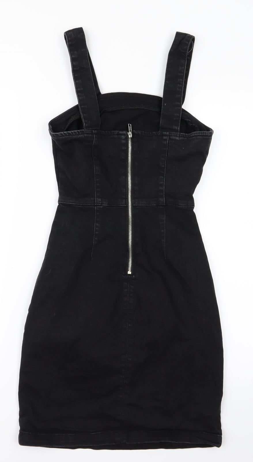 Primark Womens Black   Pinafore/Dungaree Dress  Size 6