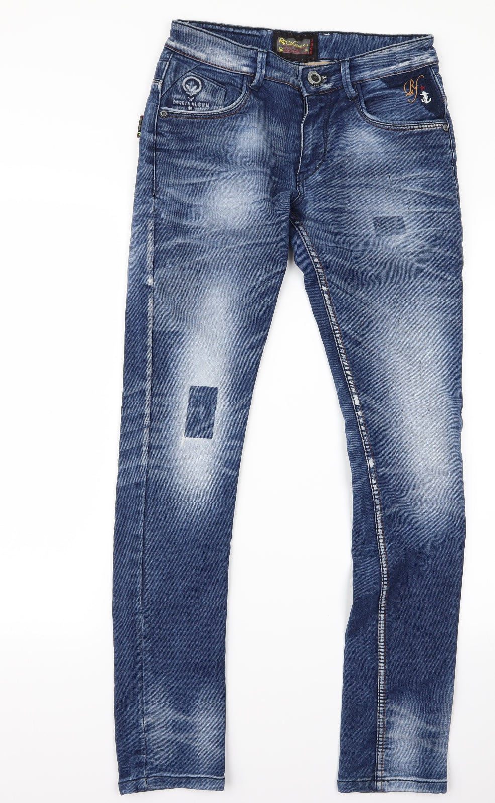 frox Mens Blue   Skinny Jeans Size 30 L30 in