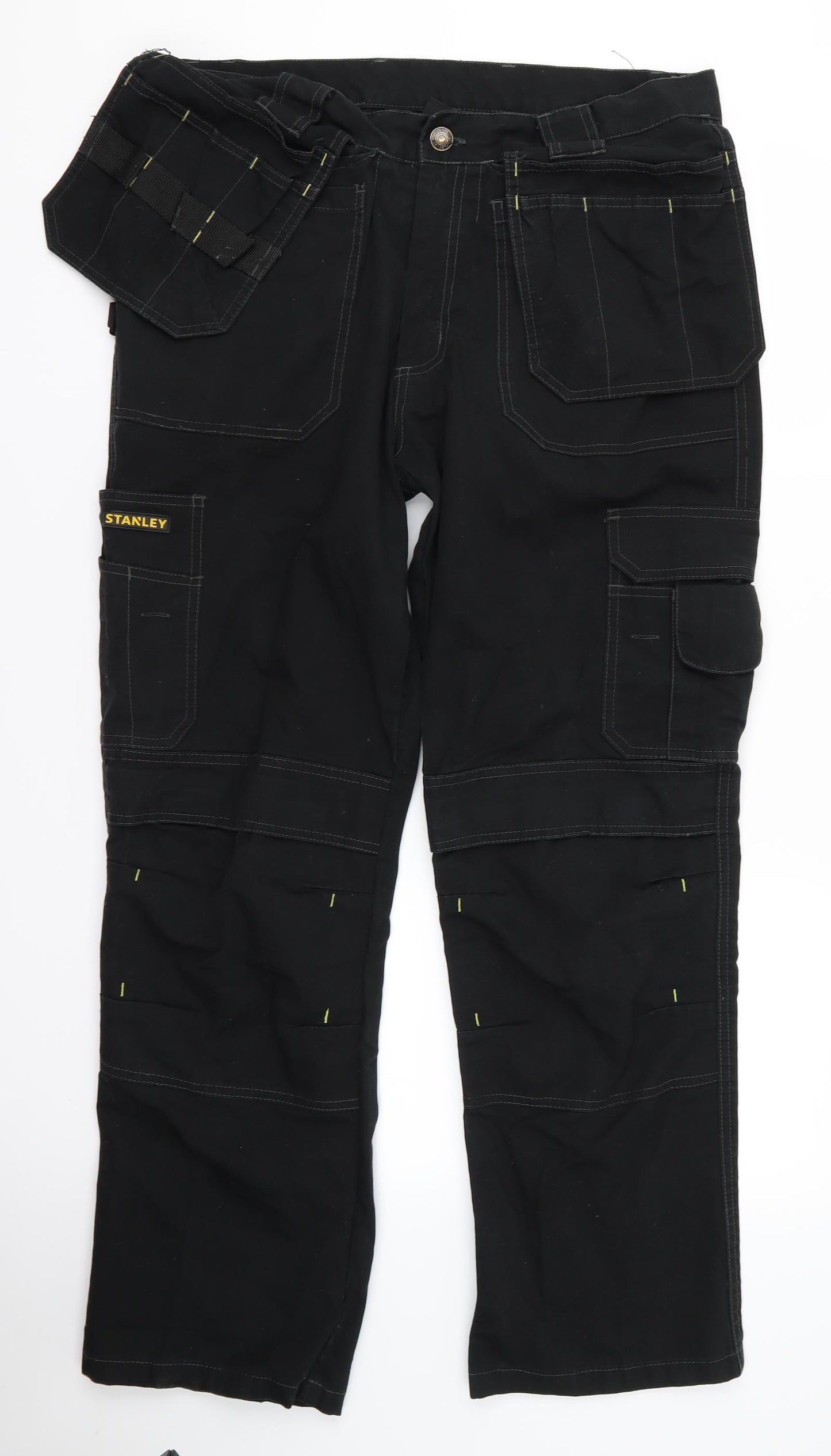 Stanley Mens Black   Cargo Trousers Size 34 L30 in