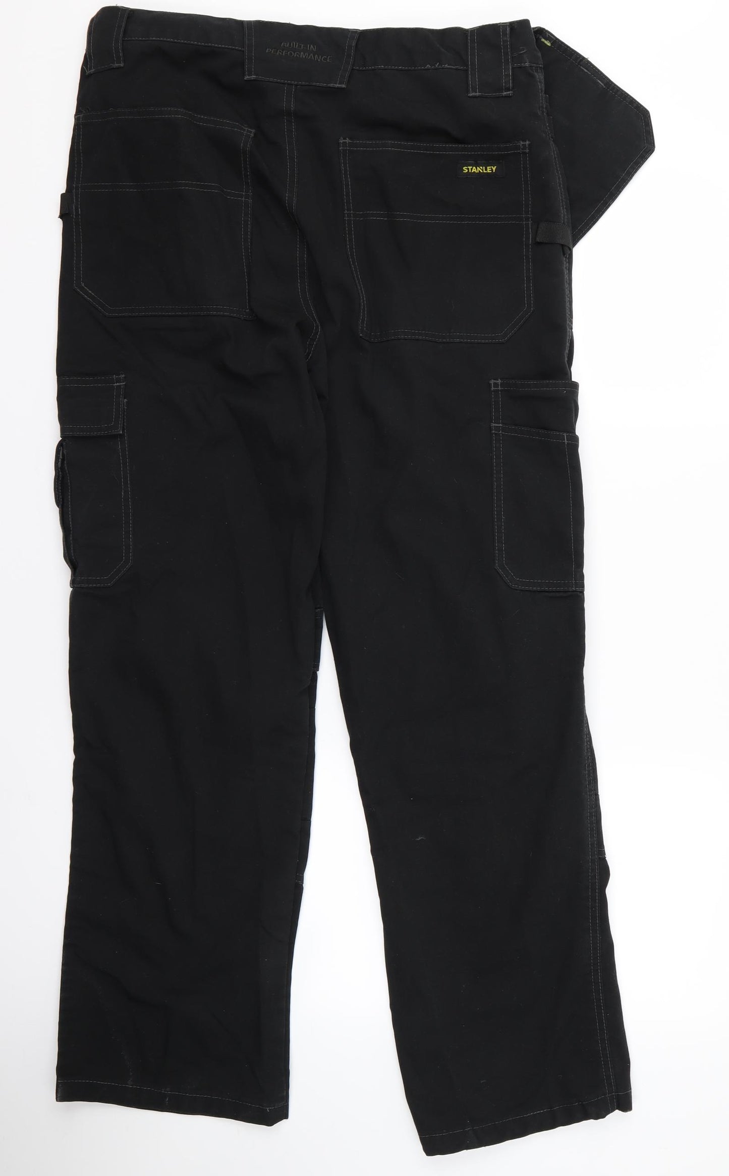 Stanley Mens Black   Cargo Trousers Size 34 L30 in