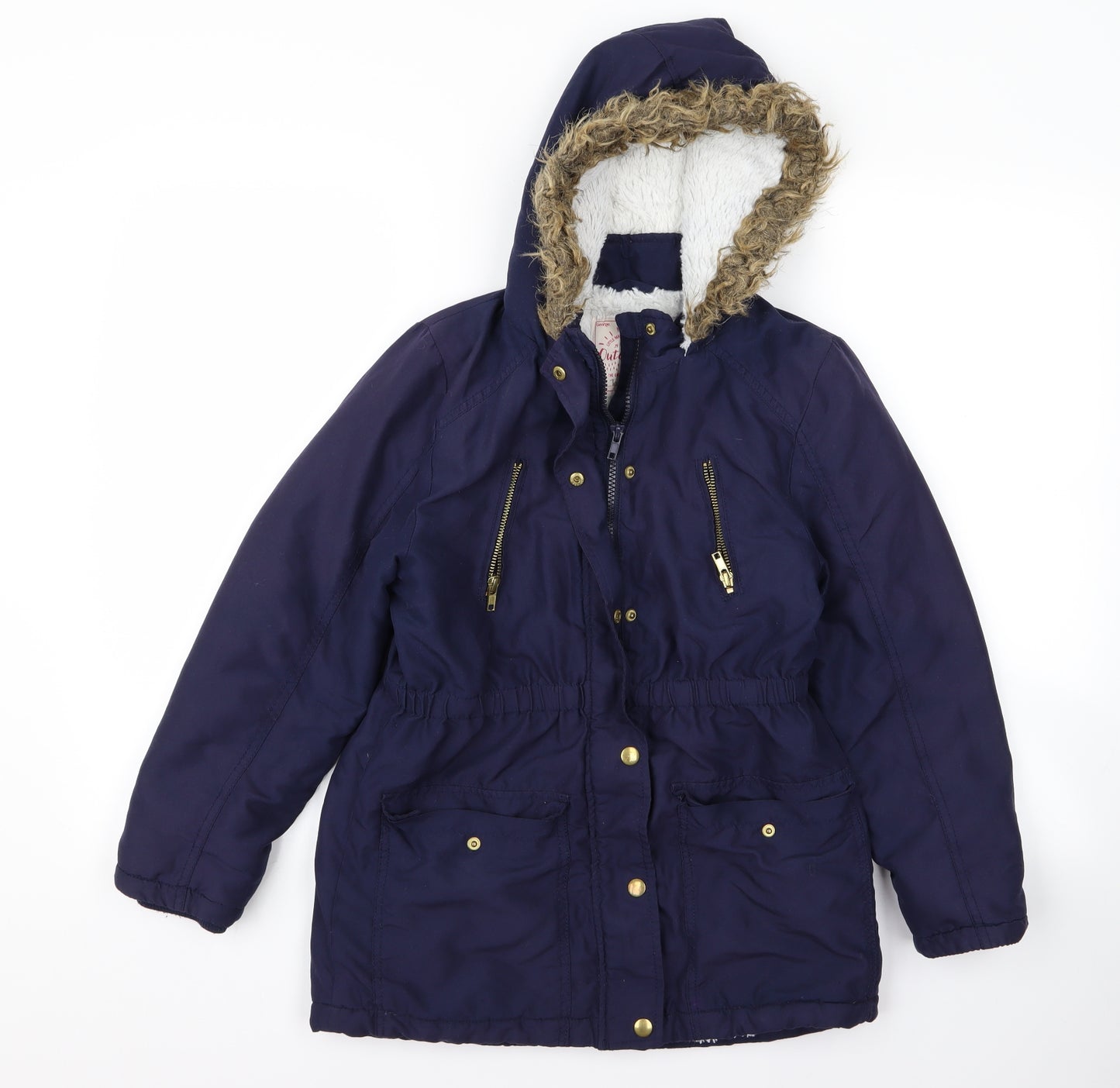 George Girls Blue   Parka Jacket Size 10 Years